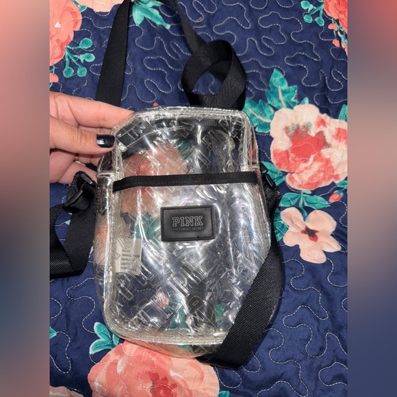 PINK Victoria's Secret Clear Bag with Black Strap - Picture 1 of 1